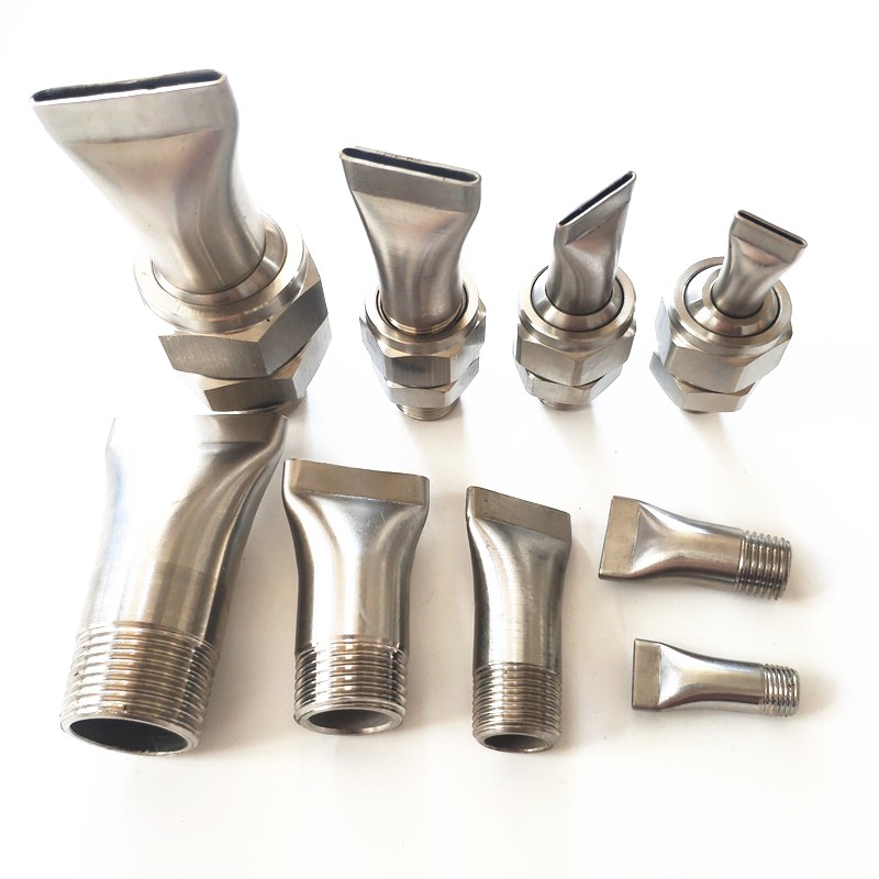 不锈钢扁口吹气鸭嘴喷嘴万向可调球形缝隙风刀吹风冷却除尘喷头181分