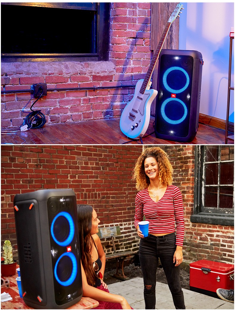 jblpartybox100200300310家庭卡拉ok歌音响便携蓝牙户外音箱partybox