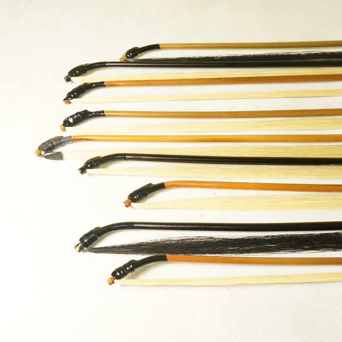 二胡弓子琴弓马尾弓75厘米黑杆黑尾