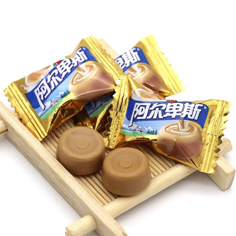 阿尔卑斯新口味奶茶蜜桃乌龙西瓜麻辣小龙虾硬糖散装 奶茶味 200g散装