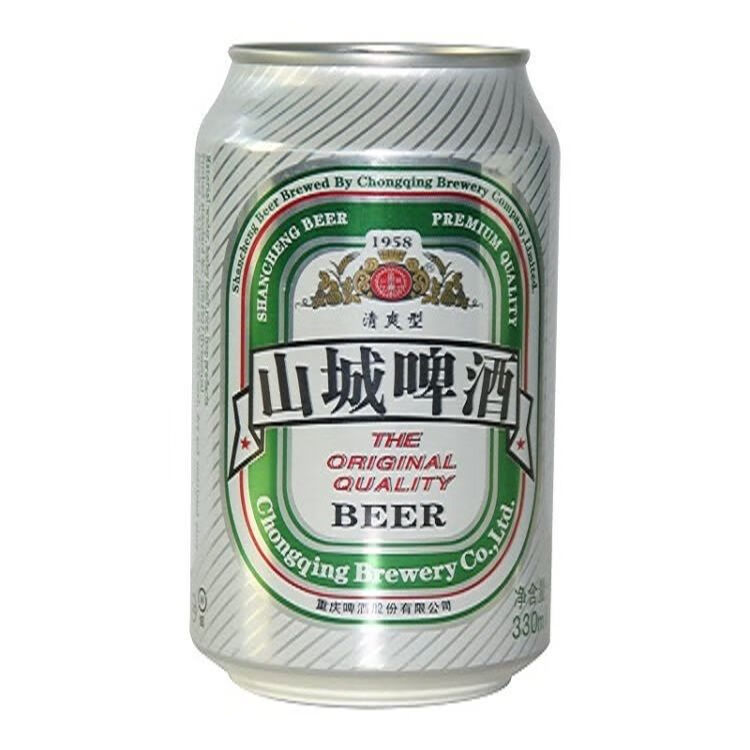 330ml*12/24罐 chongqing重庆啤酒山城啤酒1958清淡小麦啤酒整箱罐装