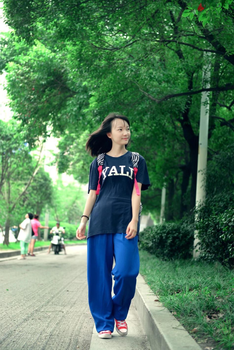 时慕语雅礼中学校服yali文化衫中学生校服短袖校园服饰湖南长沙 藏青