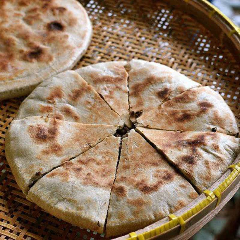 永嘉麦饼梅干菜自家晒制肉馅多咸菜馅楠溪江特产温州美食主食 萝卜丝