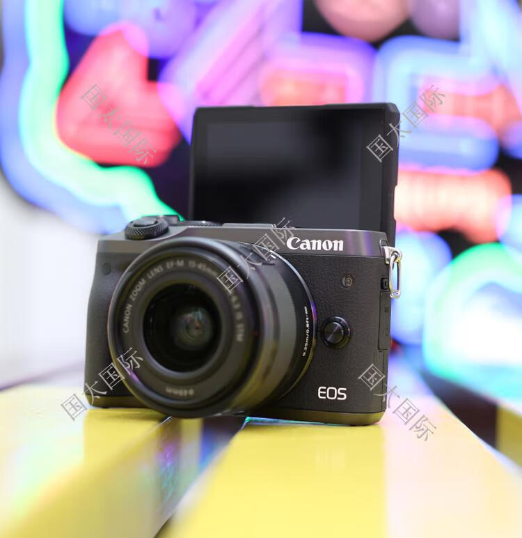 佳能(canon)佳能m6markii二代入门级女学生数码高清旅游m62微单 【黑