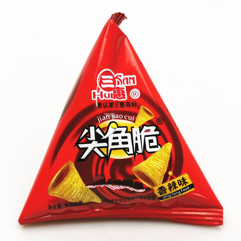 三惠尖角脆妙脆角小包装锅巴膨化食品三角脆休闲零食品小吃1000g 牛肉