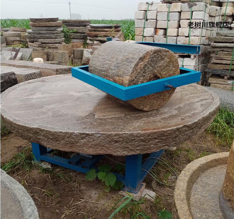 电动石磨碾子农村老式碾子,电动碾子电动石磨老式碾子旧碾盘石头碾子