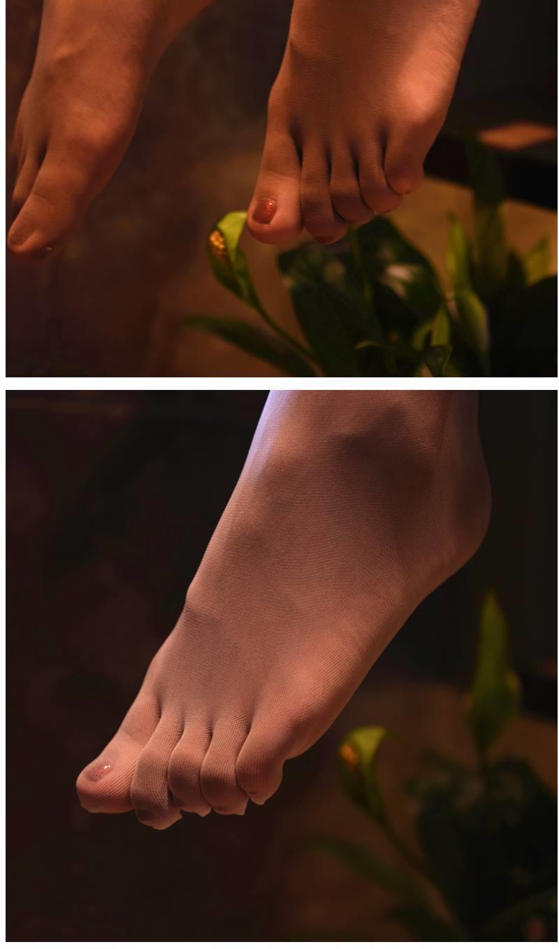 金欧达新品五指丝袜无缝隐形透气五指袜大码连裤袜性感打底肉色哑光五