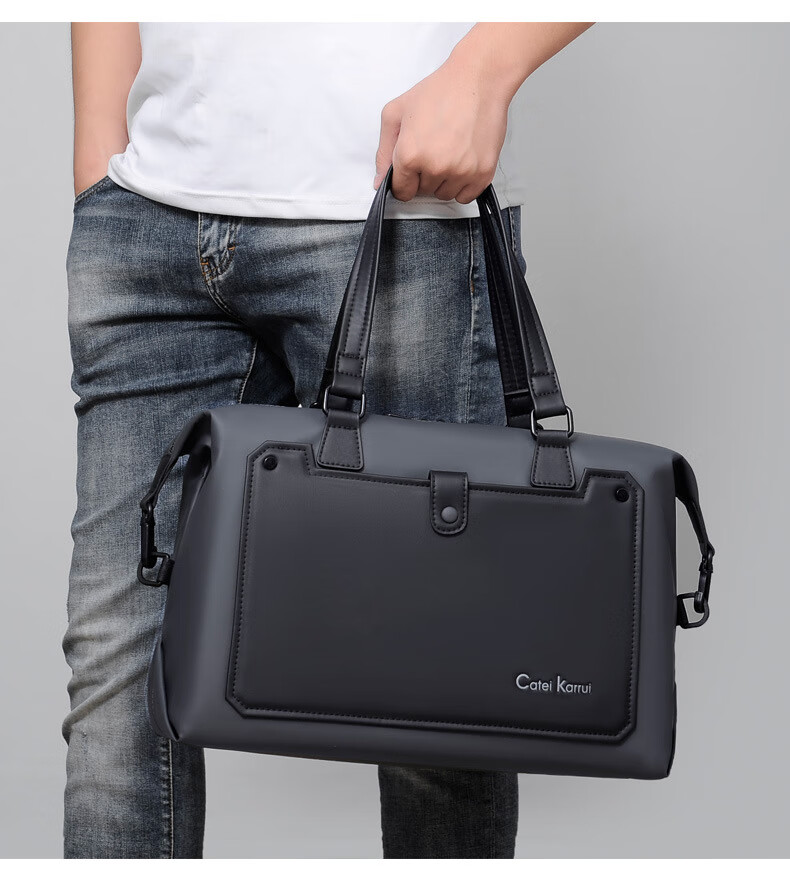 cateikarrui ck品牌轻奢男士旅行包单肩手提包大容量长短途出差斜跨包