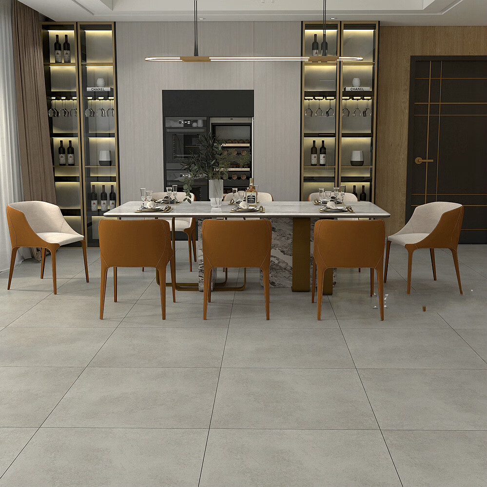 微水泥灰色瓷砖600x600客厅地砖仿古砖800x800厨房卫生间哑光墙砖