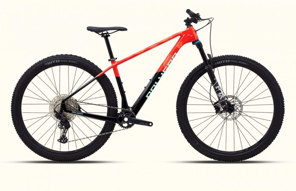 polygon syncline c5进口碳纤维山地车xc林道越野 29m码 红色【图片