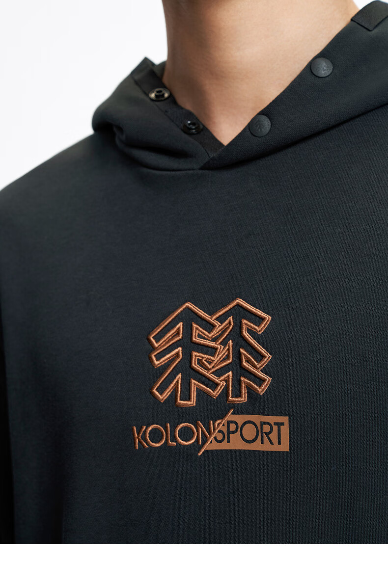 kolon sport/可隆连帽卫衣 男子秋冬季户外sorona弹力轻柔保暖上衣 lh