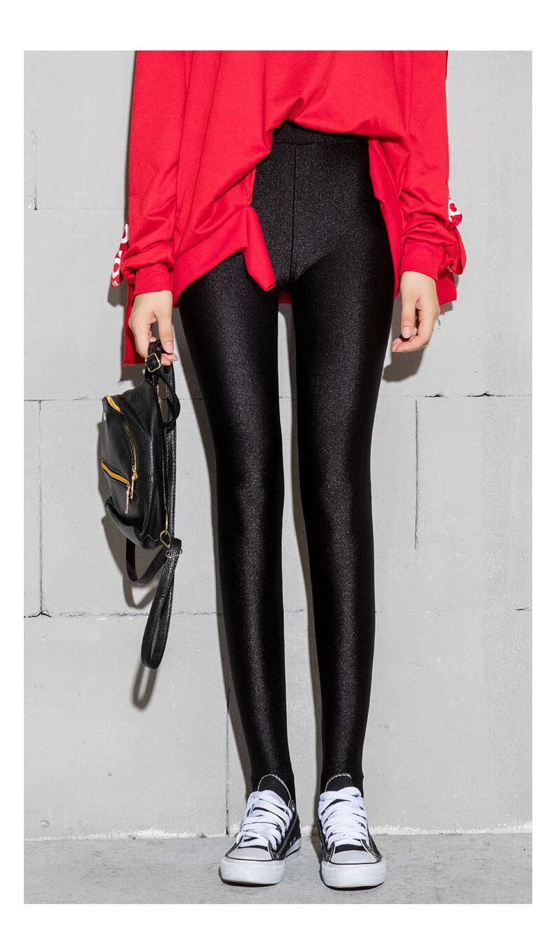 恒源祥彩羊高品质特价捡漏500克冬季加绒加厚光泽裤女高腰打底裤春秋