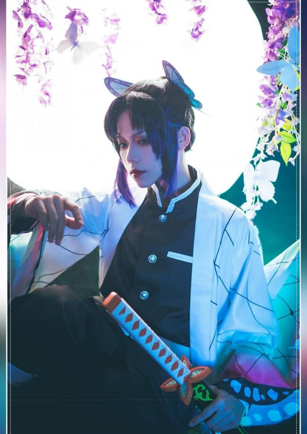 【探调】鬼灭之刃cos服灶门祢豆子炭治郎蝴蝶忍我妻善逸富冈义勇服装