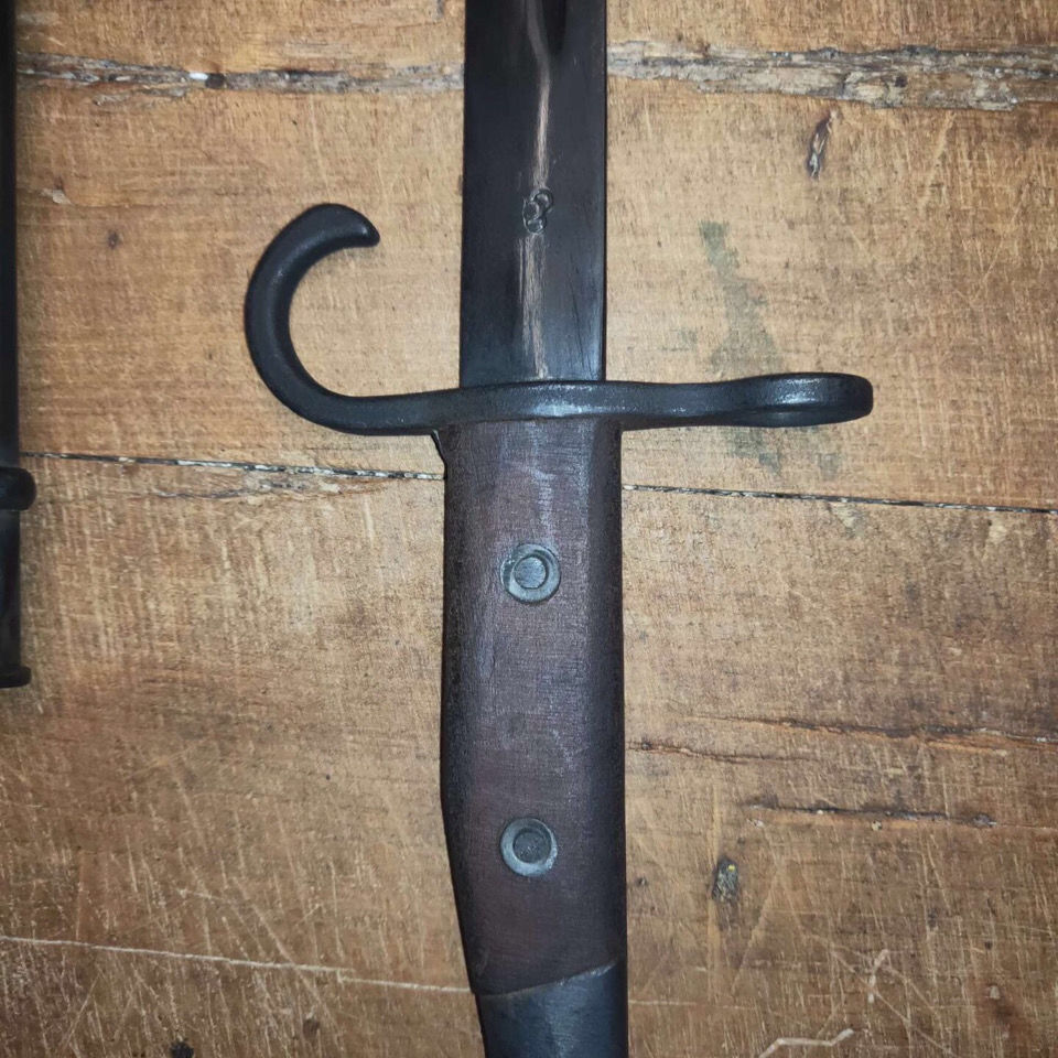 曼影56式三菱1刺 军事迷收藏定制二战老兵1器三八刃过火高锰钢未开刃