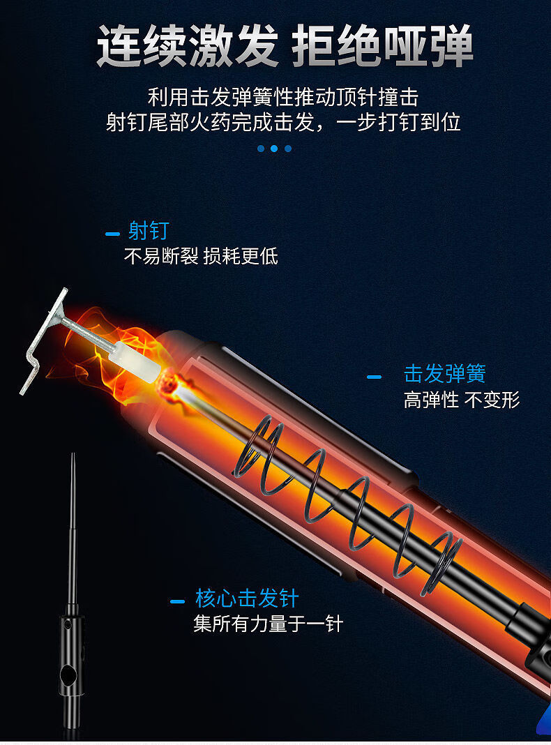迷你射钉枪一体钉炮钉枪弹药线槽打钉水泥墙安装装修小型吊顶神器迷你
