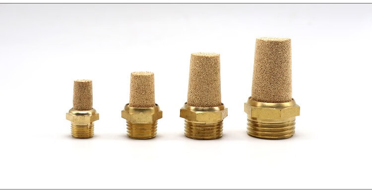 电磁阀尖头宝塔型bsl消声器m5 bsl-01 bsl-02 全铜消音器 bsl-04 全铜