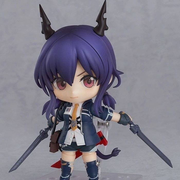 明日方舟手办q版 动漫陈sir龙门近卫局粘土人#1422可动模型 q版粘土人