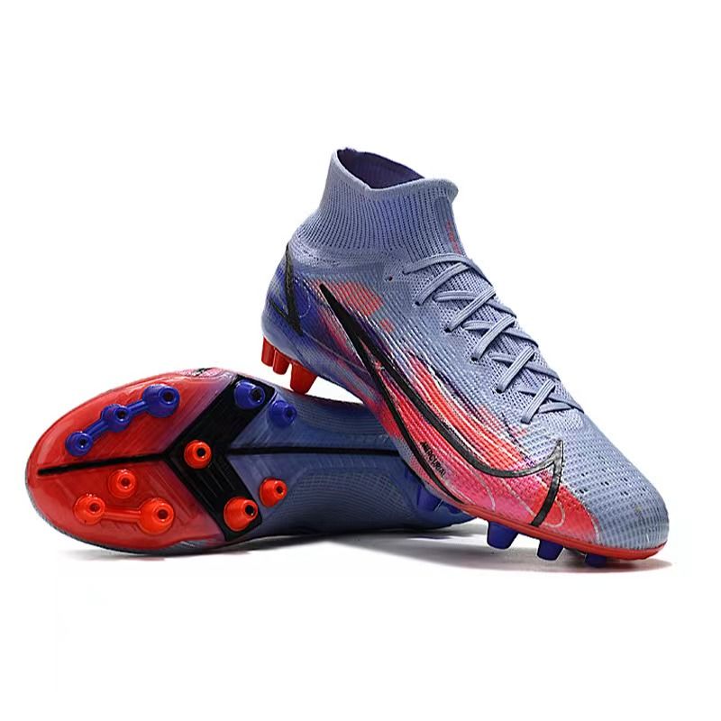 【旗舰官方店】刺客十四半代高低帮c罗专属全针织防水fg足球鞋cr7训练