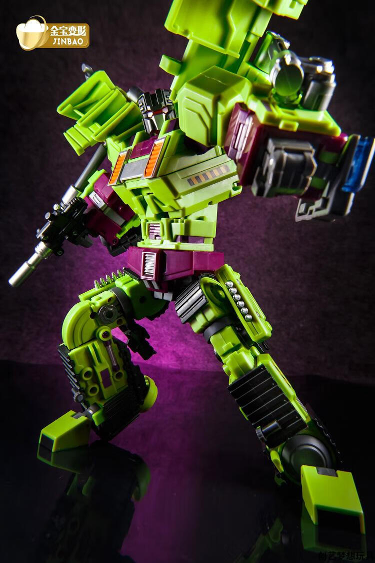 现货放大版金宝大力神六合体变形玩具工程车组合gt挖掘机铲车吊车