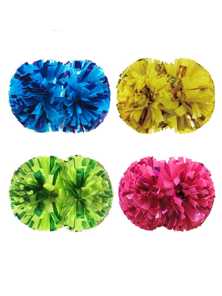 啦啦花球拉拉队手花比赛运动会健美操道具手柄花球啦啦队 手拿花 亮光