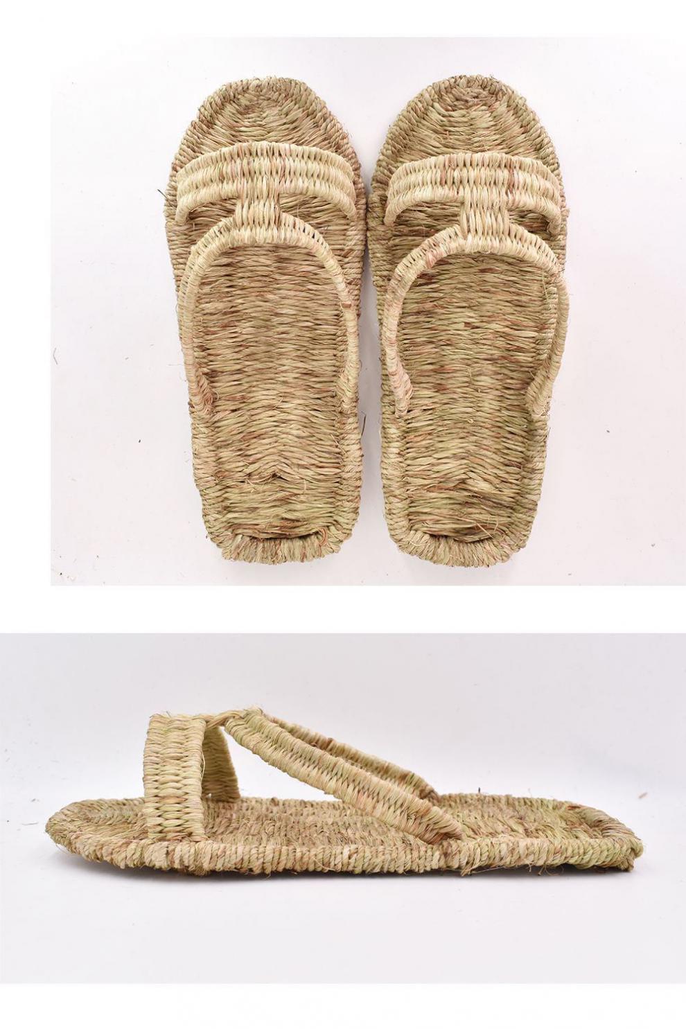 乐洛蒂草鞋男草鞋男款传统红军纯手工编制织青苎麻透气天然潮古朴民族