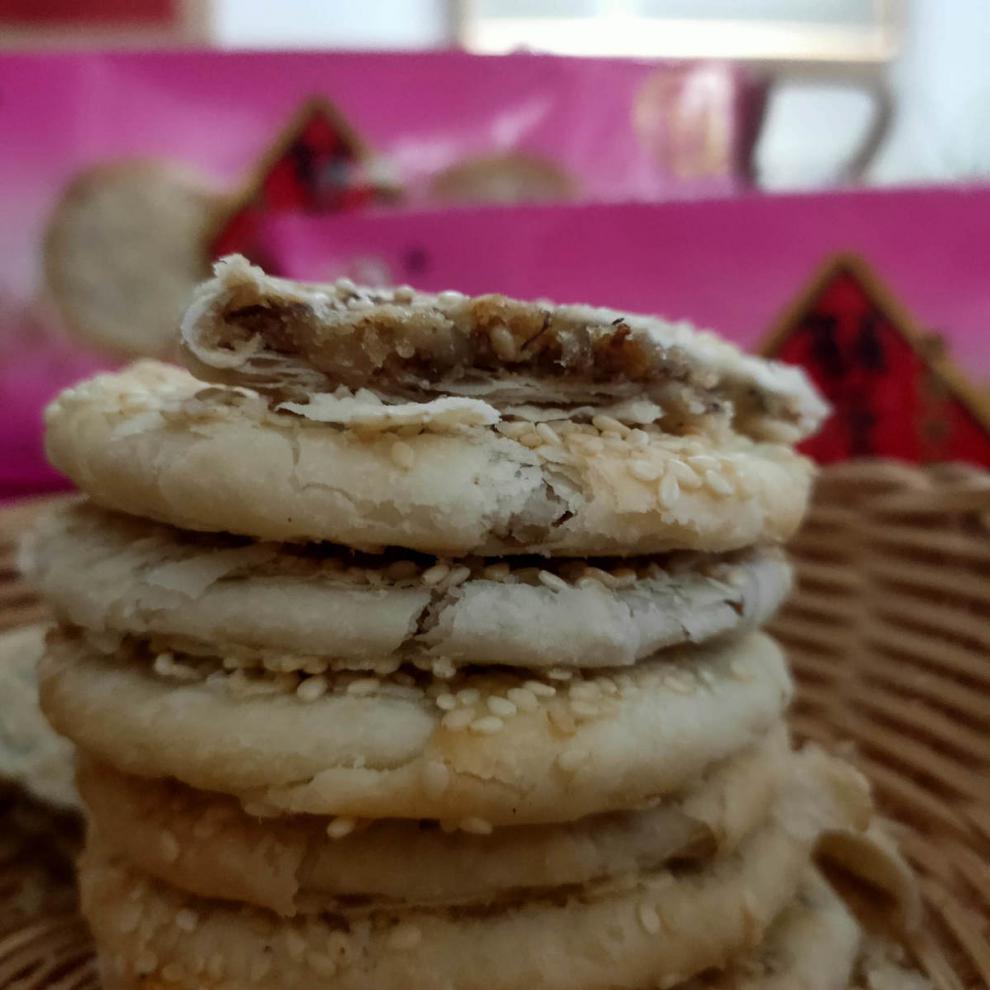 衡阳特产酥薄月饼石鼓区南北传统手工桂花芝麻中秋生油月饼礼盒酥薄月