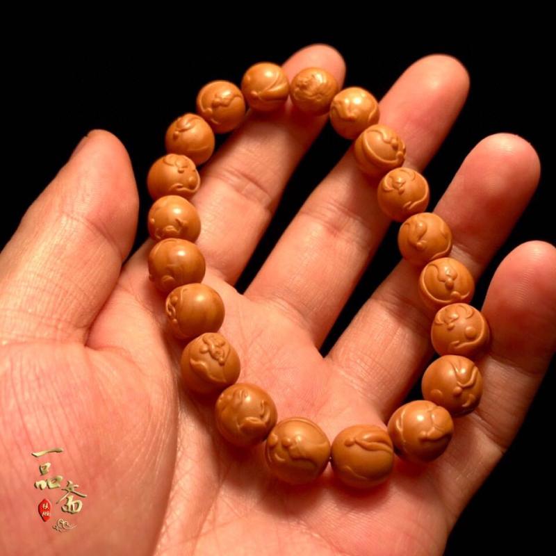 2022新款新型无相佛土豪猴头手串男盘玩核桃文玩雕刻刀痕无相小僧核雕