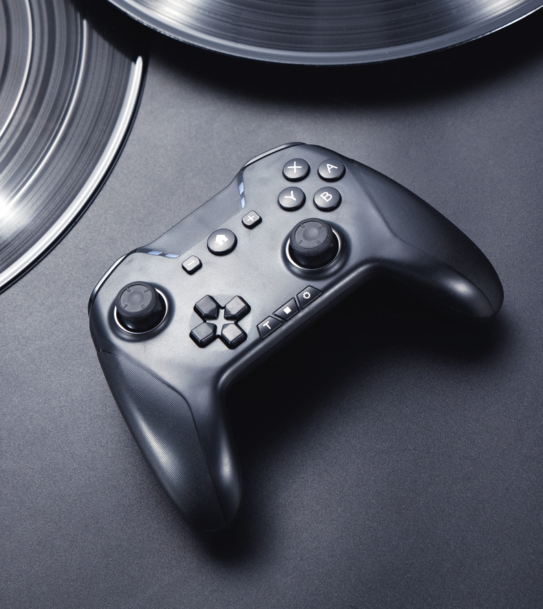 oloey任天堂switch手柄pro国产连发体感手柄蓝牙连接switch红蓝配色ns