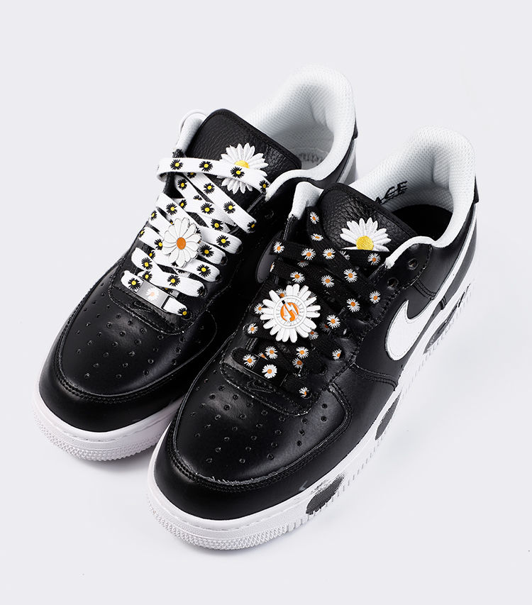 适配耐··克奶油小雏菊鞋带适配空军一号af1权志龙同款gd高低帮帆布