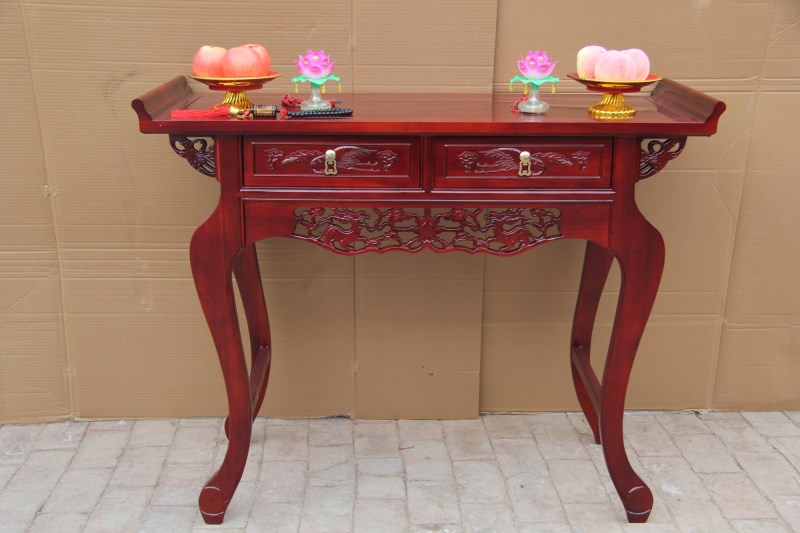 悦乔馨供桌供台家用新中式实木佛台财神佛像关公祠堂桌菩萨香案小条案