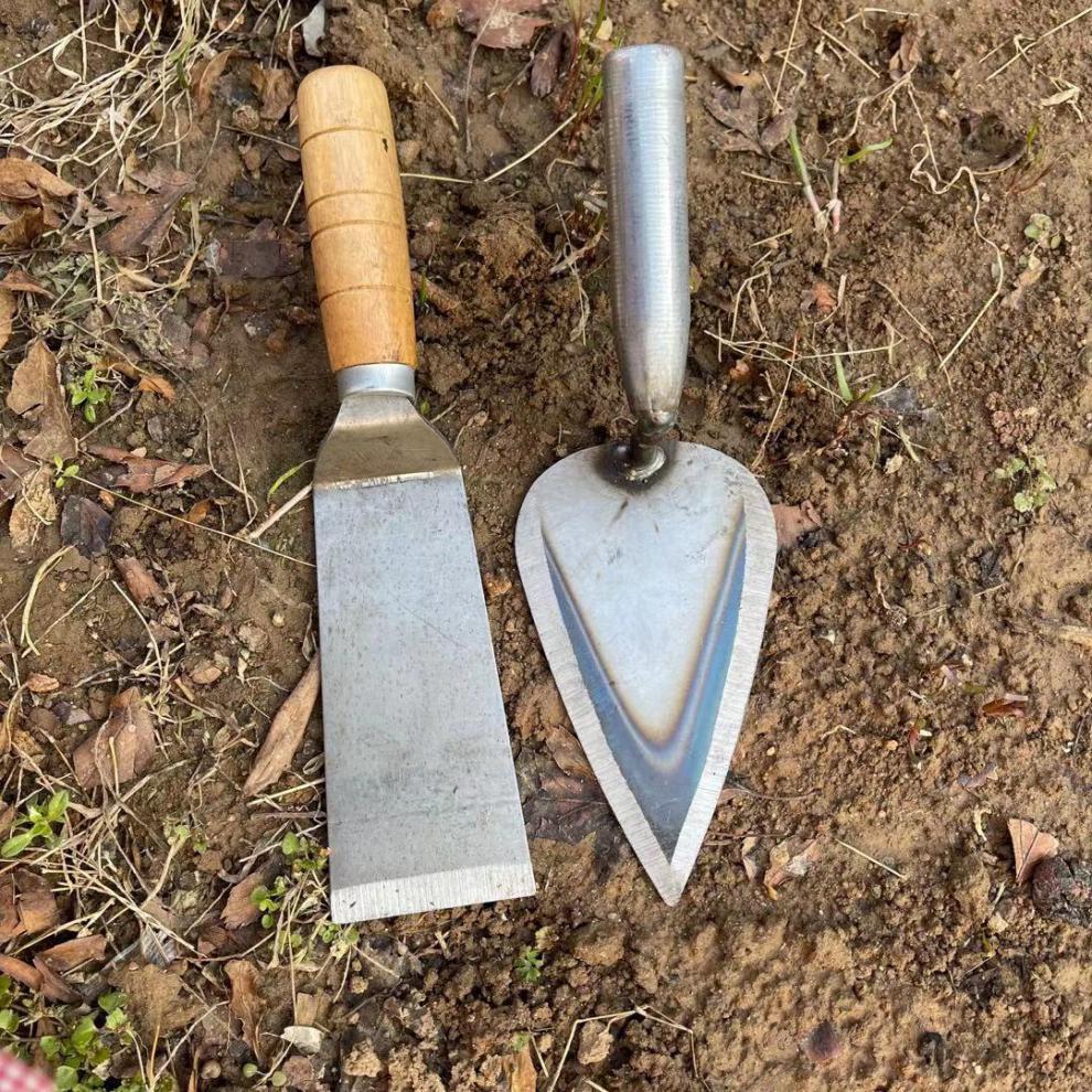 移苗养花家用园艺种花小铲子户外挖土铁铲多肉赶海神器铁锹除草器