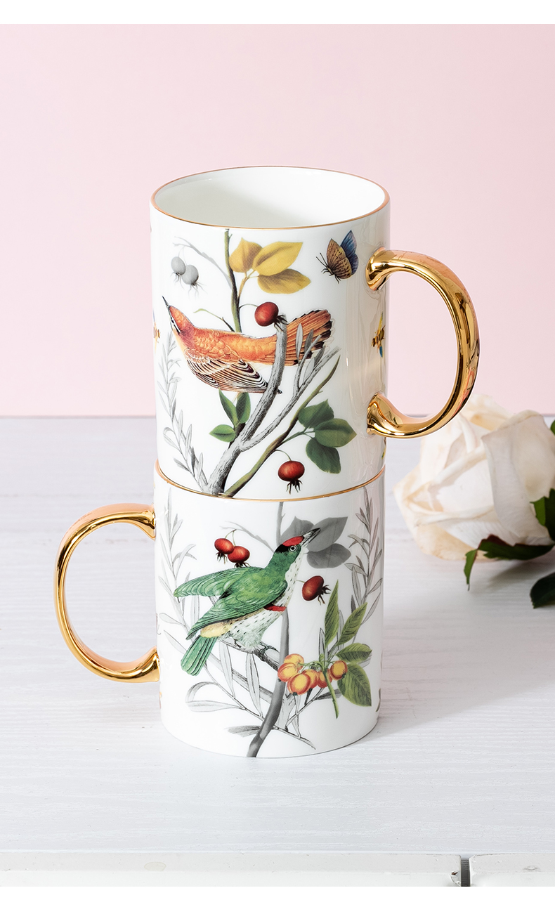 弥生时代比翼马克杯对杯情侣杯子一对情侣款创意比翼大容量对杯礼袋