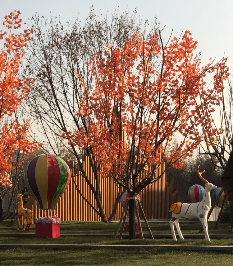 克笛铭仿真大树仿真红枫树枫叶树造型树定做酒店商场景观树装饰大型