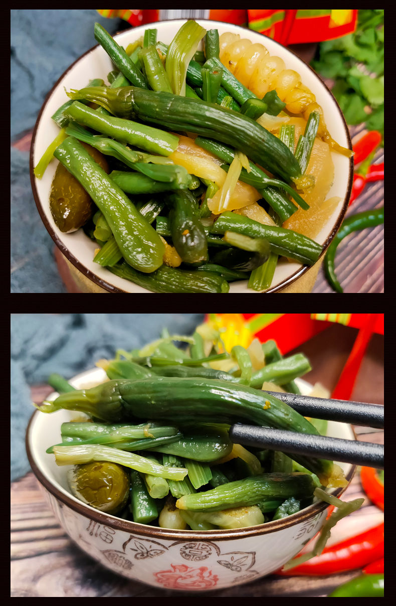 锦州虾油什锦小菜中华酱腌菜下饭菜开胃菜篓装特产什锦小菜2篓2袋虾油