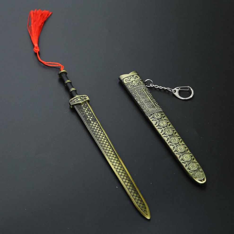 越王勾践青铜剑中国古代十大名剑模型真品金属仿古带鞘玩具摆件 22cm