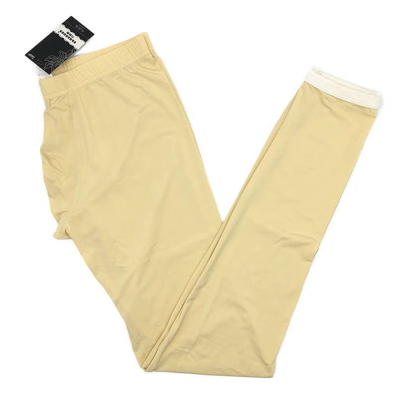 皮尔卡丹秋裤男夏季冰丝透明弹力紧身性感薄款线裤可免穿内裤男式男士