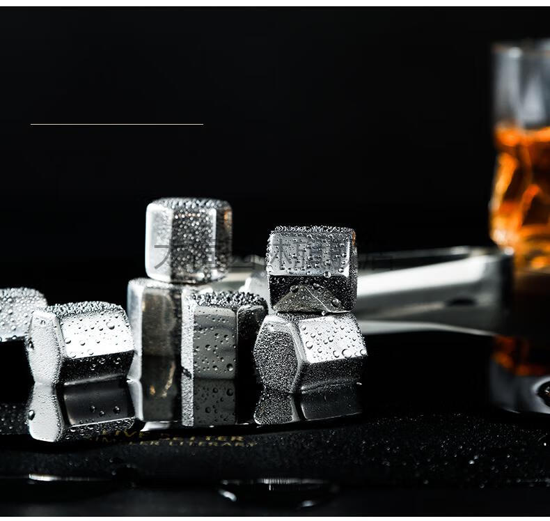 金属冰块304速冻不锈钢冰块冰镇家用威士忌冰酒石啤酒可乐金属铁冰粒