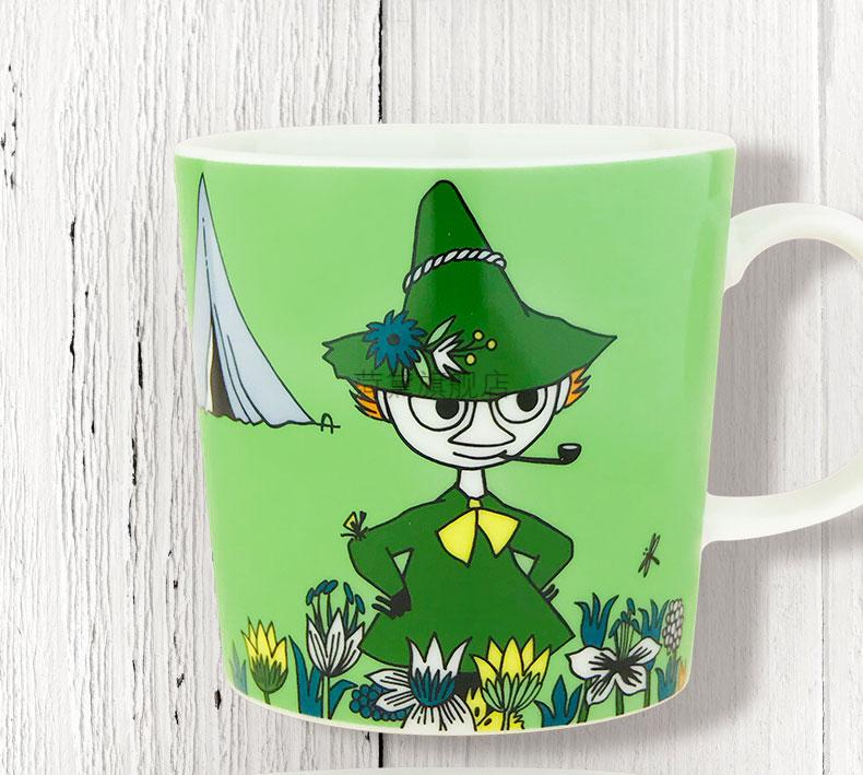 姆明杯子姆明杯arabia限量卡通陶瓷马克杯亚美喝水咖啡杯釉中彩芬兰