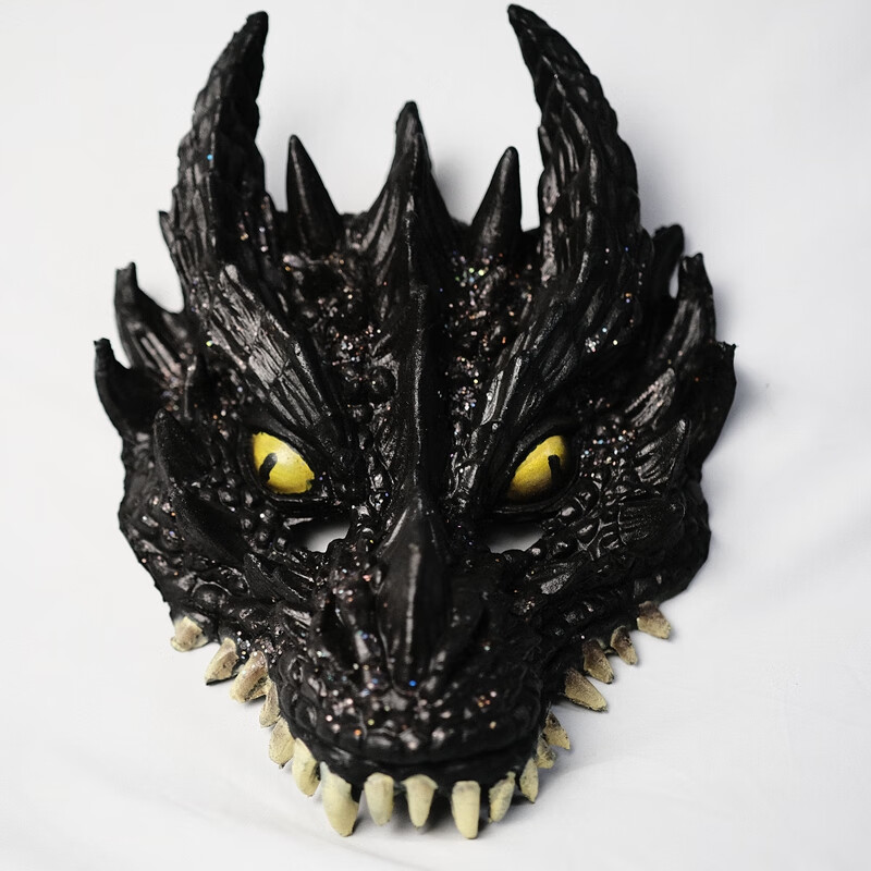 恐龙头套 中国龙头面具全脸儿童卡通面罩动漫cos怪兽表演恐龙头套帅气