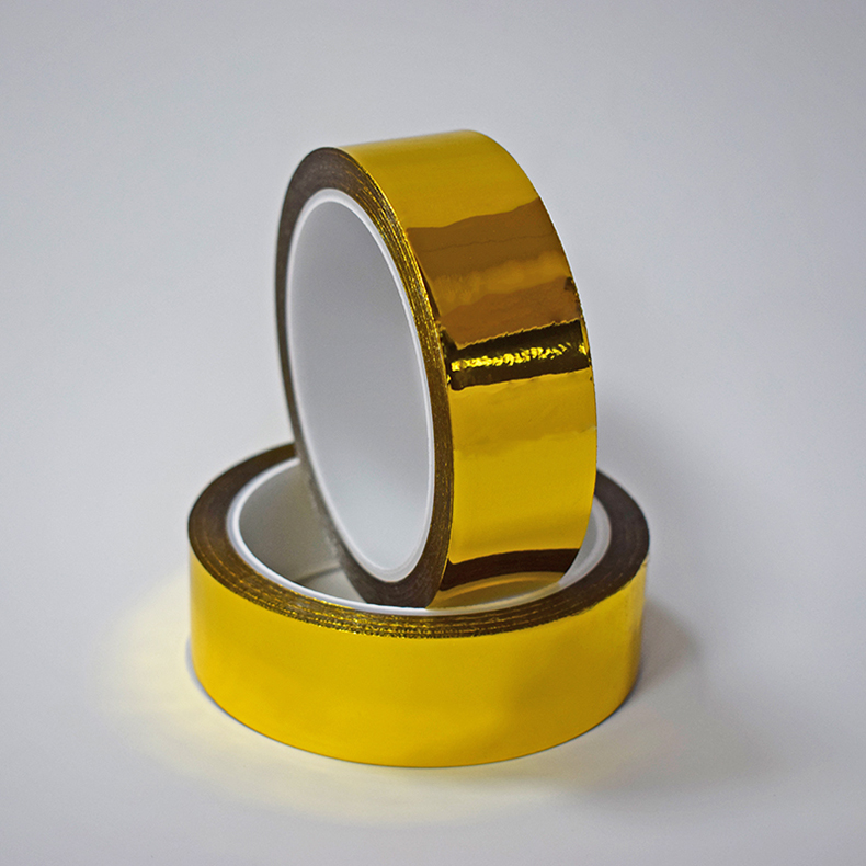 金色胶带婚庆婚礼装饰胶纸电镀金箔胶带diy手工贴纸花边包装胶带40cm