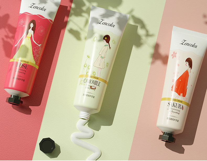 正彩滋润保湿防干裂手霜批发手部护理去角质洋甘菊护手霜正彩护手霜