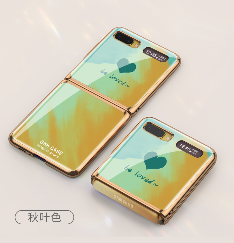 7070折叠屏手机套简约潮女 三星zflip/f7000/f7070通用【冬雪色【图片