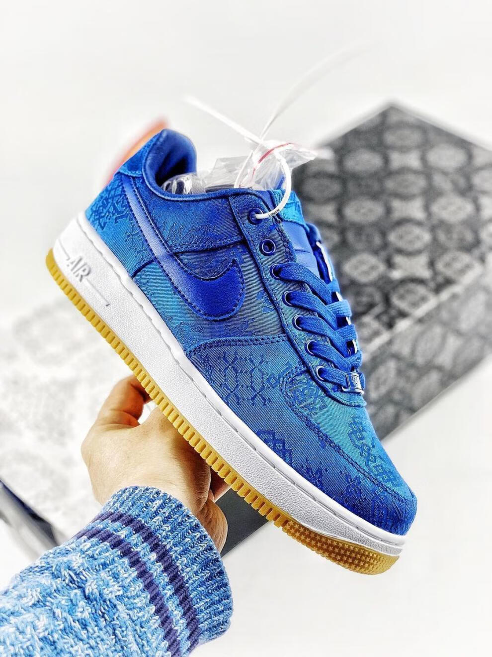 纯原陈冠希空军一号丝绸双层面料可撕可刮情侣同款(公司级) 黑丝绸 36