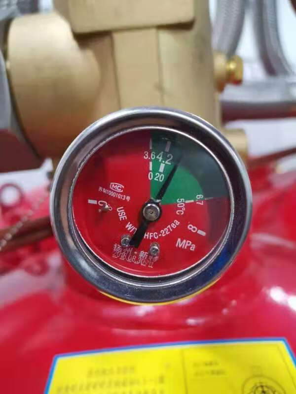 定制七氟丙烷气体灭火压力表2.5mpa4.