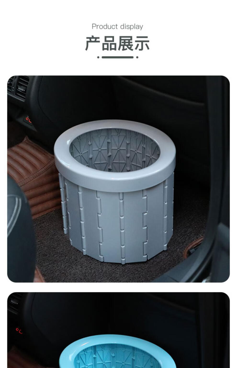 车载应急厕所 车载马桶便携式防臭户外马桶折叠大人固化剂厕所车用