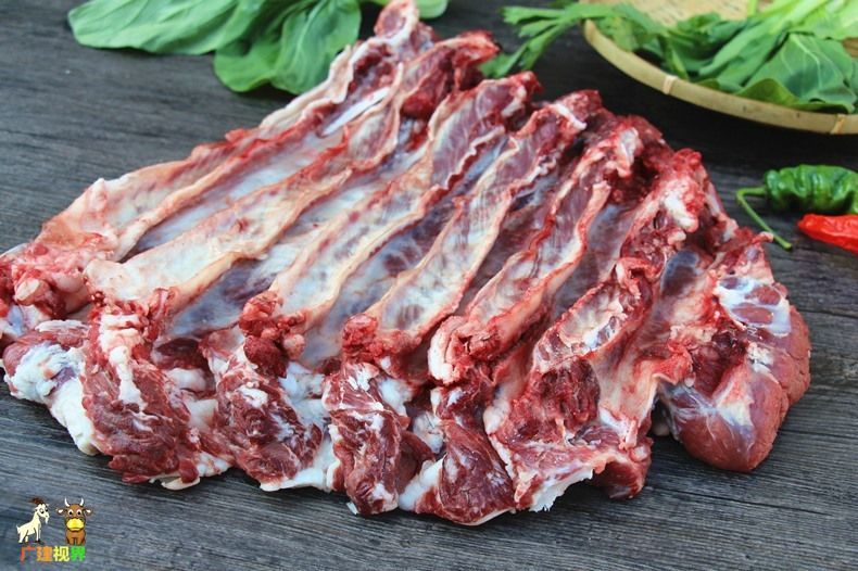(清真)河南本地黄牛肋条肉 去骨原切 牛小排肉 无骨牛排昌隆福记 3斤