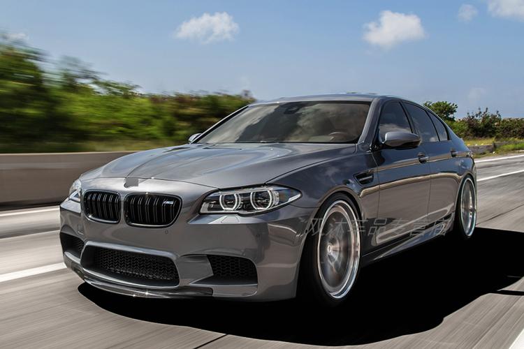 适用于f10/f18宝马5系改装m5包围专用碳纤维前唇前铲侧裙后唇尾翼 m5