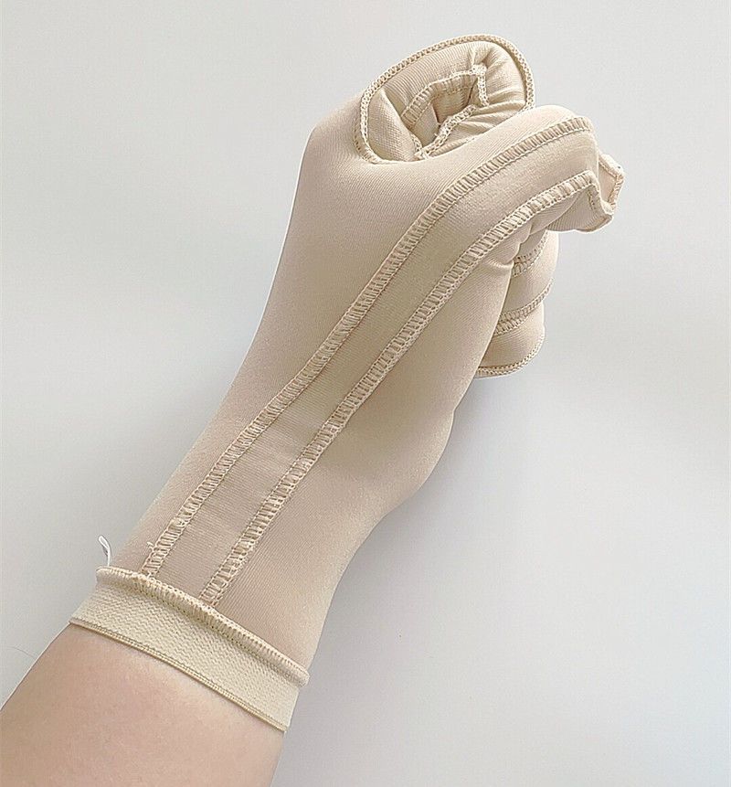 弹力套疤痕加压弹力套手部植皮烧烫伤疤痕增生加压修复拉链有指手套