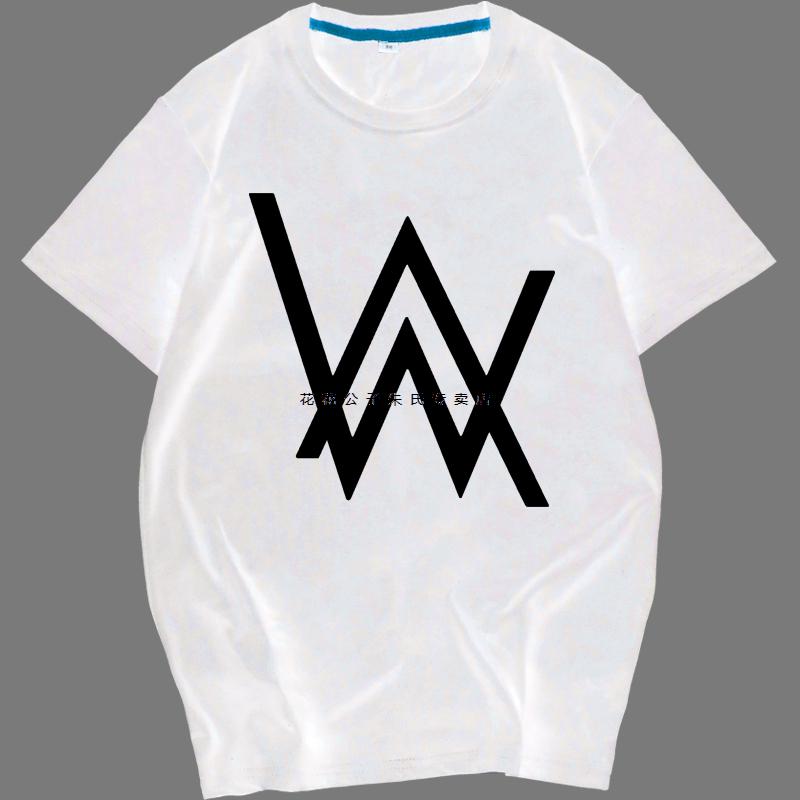 花花公子轻奢品牌 艾伦沃克dj衣服faded教主alan walker夜光t恤男抖音