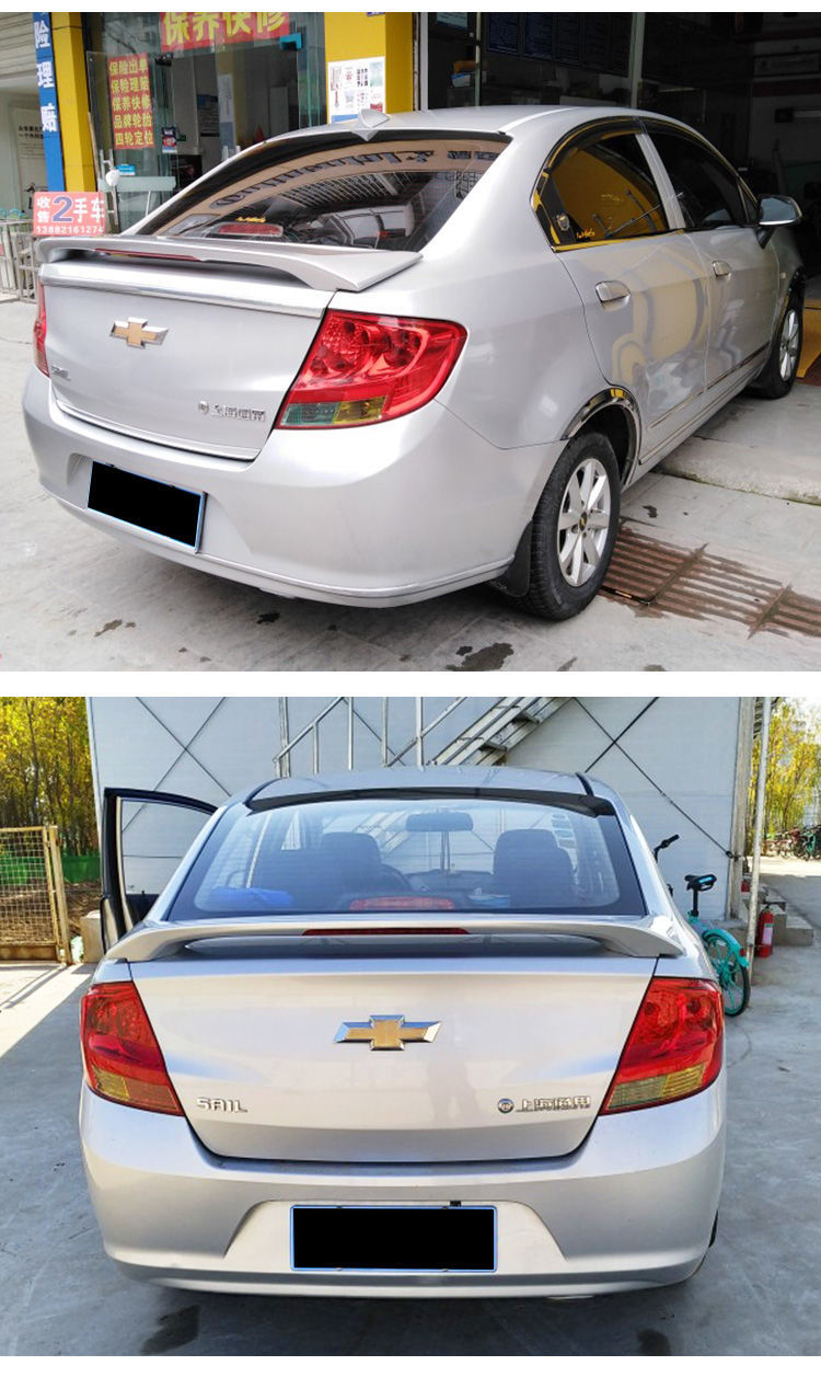 适用于雪佛兰10-14款新赛欧尾翼15-18赛欧3免打孔带灯定风翼改装 10